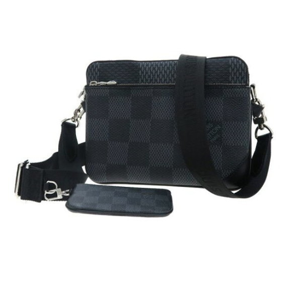 Louis Vuitton Damier Graphite Black Trio Messenger Bag - Picture 1 of 9